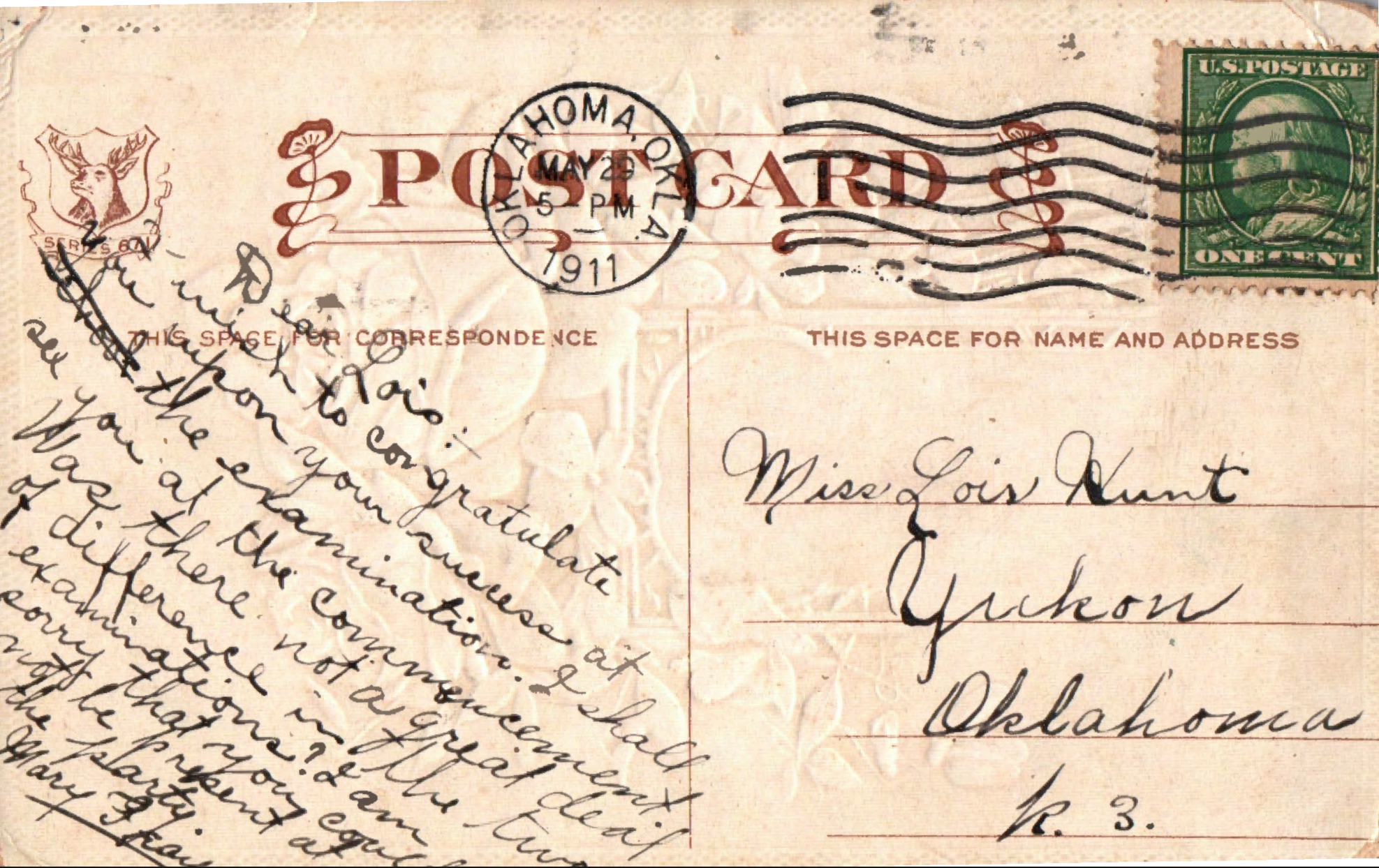 hardway hunt fmaily postcard letter collection