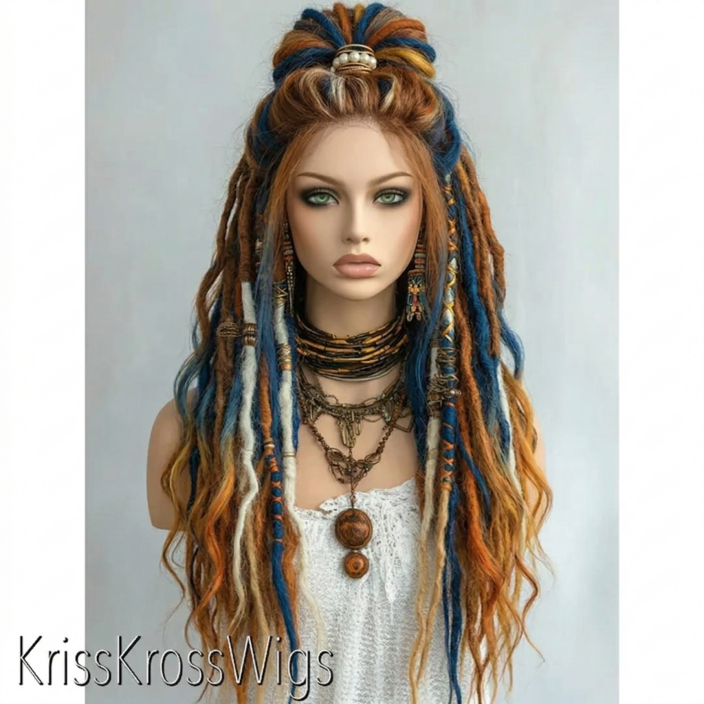 okklahoma city thunder psychic dreadlock wig for madam whim